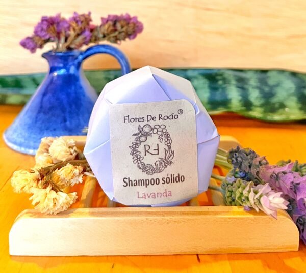 Shampoo solido de lavanda
